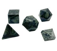 crystalmiracle Kambaba Jasper 5 pcs Geomtry Set Platonic Sacred Solid Stone Crystal Healing Reiki Feng Shui Gift Wellness Chakra Balancing