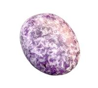 crystalmiracle Lepidolite Palm Stone for Crystal Healing Reiki Feng Shui Chakra Balancing Handcrafted Men Women Gift