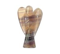 CRYSTALMIRACLE Natural Fluorite Guardian Angel Crystal Healing Reiki Feng Shui Gift Positive Energy Handcrafted