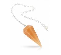 crystalmiracle Orange Selenite 1.5 inches Crystal Dowser Pendulum Healing Reiki Wellness Energy Handcrafted