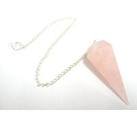 CRYSTALMIRACLE Rose Quartz dowser Cone Pendulum crystal Healing metaphysical Gemstone reiki feng shui gift Powerful Love Peace Meditation handcrafted