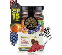 CrystalNutri Immunextra 90g - Better Then Freeze Dried Fruit - Concentrated Powder with Elderberry - Low Temperature Drying - Preserving Natural enzymes, Rich in antioxidants