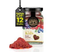 CrystalNutri Immunextra Kids 90g - Better Then Freeze Dried Fruit and Veggie - Concentrated Powder with Extra Raspberry - Low Temperature Drying - Preserving Natural enzymes, Rich in antioxidants