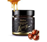 CrystalNutri Pure Raw Chestnut Honey 301g - Natural sweetener - Cold-extracted and unpasteurized, Hungarian producer’s, amber colour, bold flavour - Preserving natural enzymes, rich in antioxidants