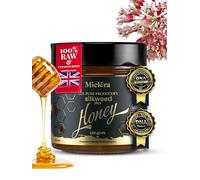 CrystalNutri Silkweed Raw Honey Unpasteurised 301g - 100% Honey from Hungary - Certified Lab Test - Cold-extracted, mild taste - Preserving natural enzymes, rich in antioxidants, vitamins