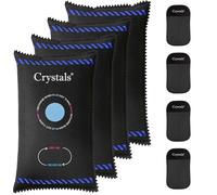 Crystals 1/2/4 Pack Car Home Dehumidifier Bag Moisture Absorber Silica Gel Reusable Anti-Fog Anti-Musty (4)