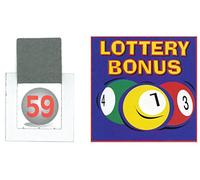 Crystals 10 Sets of Lottery Bonus Ball Cards 1-59