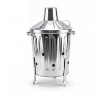 Crystals 15L Mini Garden Galvanised Incinerator Small Fire Bin Burner