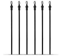 Crystals 2.4m Extending Telescopic Laundry Washing cloth Line Prop Clothes Drying Lines Support (Set of 6 Cloth Lines)
