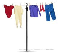 Crystals 2.4m Telescopic Laundry Washing Line Prop | Extendable Clothes Drying Support Pole | Heavy-Duty Adjustable Clothesline Prop for Outdoor Drying & Washing Lines (1 X Prop Line)