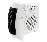 Crystals 2000W Electric Fan Heater, Energy Efficient Portable Room Heater with 2 Heat Settings, Adjustable Thermostat, Overheat Protection, Lightweight Silent Electric Heater for Home, Office