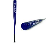 Crystals 29/32/33/34 Inch Wooden/Metal Baseball Bat, Aluminium/Wood Baseball Bats for Adult and Kids Outdoor Training, Practice - Variety of Colours (32 Inch, Blue)