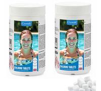 Crystals 2Kg Pool Chlorine Tablets 4In1 Hot Tub & Spa Cleaning Tablets