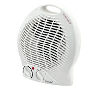 Crystals 2Kw Portable Fan Heater Silent 2000W Electric, Hot & Cold Air, Upright Design (White)