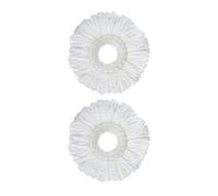 Crystals 2X Spin Mop Replacement Heads 360 Microfiber Refills For Bucket Home Cleaning