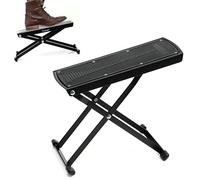 Crystals 4/4 38” Acoustic Guitar Bundle | Guitar, Adjustable Foot Rest, A-Frame Stand, Complete Set with Guitar, Stand & Foot Rest | Beginners Pack (Adjustable Guitar Foot Rest)