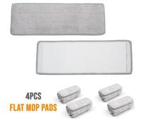 Crystals 4 Pack Replacement Refill Pads 360 Flat Mop Microfibre Cleaning Pads