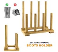 Crystals 4 Pair Wellington Boot Rack Walking Storage Wellies Shoes Stand Indoor & Outdoor