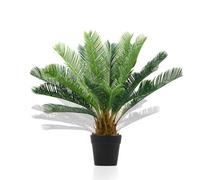 Crystals 60Cm Artificial Palm Tree Realistic Cycas Plant With Lifelike Leaves