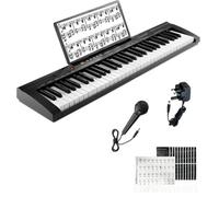 Crystals 61 Key Electronic Teaching Keyboard Digital Music Piano Instrument With Microphone