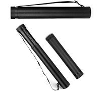 Crystals Adjustable Telescopic Artist Drawing Tube, Extendable 62-112cm - Holds Upto A1, Compact Teletube Storage Carrying Tube for Artworks, Drawing, Flip Chart, Arrow Tubes with a Carry Strap