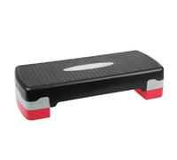 Crystals Aerobic Stepper Yoga Step Board Gym Fitness Exercise Cardio Adjustable Blocks Red