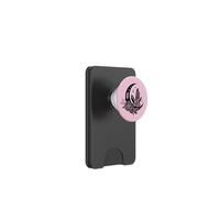 Crystals and Moon cute pink and black tarot witchy PopSockets PopWallet for MagSafe