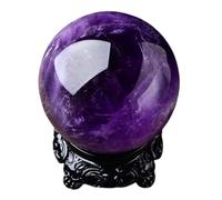 Crystals Ball Decorative Amethyst Quartz Sphere for, Feng Shui, and, Witchcraft Supplies,55mm Gemstone Stone