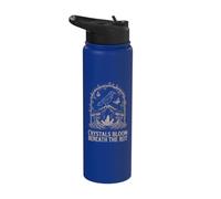 Crystals Bloom Beneath The Rot Mystical Fantasy Stainless Steel Insulated Water Bottle