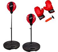 CRYSTALS Boxing Punch Ball Set 360 Degree Rebound Spring For Kids Height Adjustable Ф34x72-108cm
