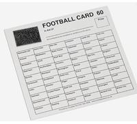 Crystals Club Supplies 100 x 60 Team Football Fundraising Scratch Card