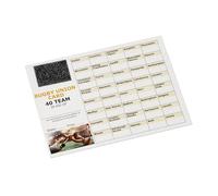 Crystals Club Supplies 20 x 40 Team Rugby Union Fundrsising scratch Card