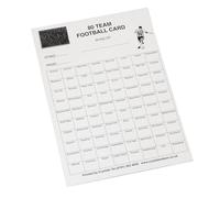 Crystals Club Supplies 20 x 80 Team Football Fundrsising scratch Card