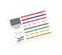 Crystals Club Supplies 25 CAPTIAL CITIES themed Fundrsising scratch Card