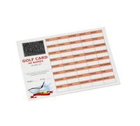 Crystals Club Supplies 25 Golf Fundrsising scratch Card