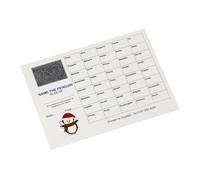 Crystals Club Supplies 25 Name the Penguin Fundrsising scratch Card