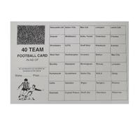 Crystals Club Supplies 25 x 40 Team Football Fundrsising scratch Card
