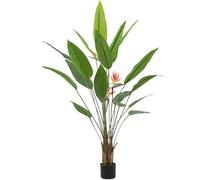 Crystals Decorative Artificial Flora - Artificial Plants Tree in Pots - Fake Plants for Indoor Decor - Faux Plants for Bathroom - Artificial Indoor Plants (150CM - Paradise Bird)
