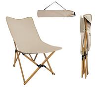 Crystals Folding Camping Chair Portable Canvas Butterfly Chair For Adults Up To 150Kg