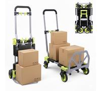 Crystals Folding Platform Trolley - Heavy-Duty Hand Truck Dolly with 120kg Load Capacity - Smooth Rolling Wheels for Easy Transport & Warehouse Use