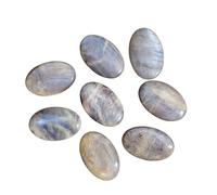 Crystals Gemstones Stones 1PC Natural Blue Moonstone Crystal Palm Stone for Mind Healing Finger Massage Energy Feng Shui Yoga Home Decor