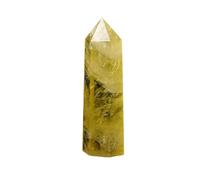 Crystals Gemstones Stones 1pc Natural Crystal Point Citrine Healing Obelisk Yellow Quartz Wand Beautiful Ornament for Home Decor Energy Stone Pyramid(50-60mm)