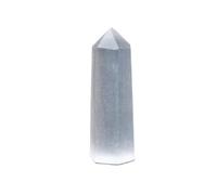 Crystals Gemstones Stones 1PC Natural Crystal Selenite Quartz Point Healing Stone Hexagonal Prisms 50-80mm Obelisk Wand Chakra Home Decor(50-60mm)