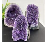 Crystals Gemstones Stones 1PCS Natural Crystal Cluster Amethyst Stone Geode Raw Quartz Minerals Real Uruguay Home Decoration Spiritual Chakra Reiki(400-500g)