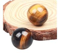 Crystals Gemstones Stones 20mm Crystal Ball Undrill Gemstone Sphere Polished Naturally Love Amethyst Bead Spiritual Energy Balance Meditation Gift(Tiger Eye)