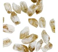 Crystals Gemstones Stones 50-200g Natural Brazilian Rough Citrine Cluster Raw Specimen Healing Stone Reiki Rock Ornaments Home Decoration Gemstone(20g)