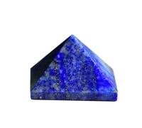 Crystals Gemstones Stones Natural Fluorite Crystal Pyramid Quartz Healing Stone Chakra Reiki Tiger Eye Point Home Decor Crafts of Gem 1PC(Lazuli)