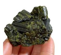 Crystals Gemstones Stones Natural Green Tourmaline Stone Raw Mineral Specimen Gemstones Healing Rock Stones Ornament Room Decor(60-100g)