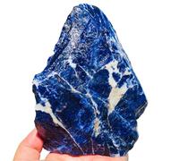 Crystals Gemstones Stones Natural Large Noble Dark Blue Sodalite Crystal Gemstone Rough Raw Rock Specimen Healing(50-100g)