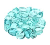 Crystals Gemstones Stones Natural Tumbled Stone Healing Crystals Malachite Amazonite Chiastolite Specimen Energy Mineral Tank Aquarium Garden Home Decor(Ocean Blue Obsidian,200g)